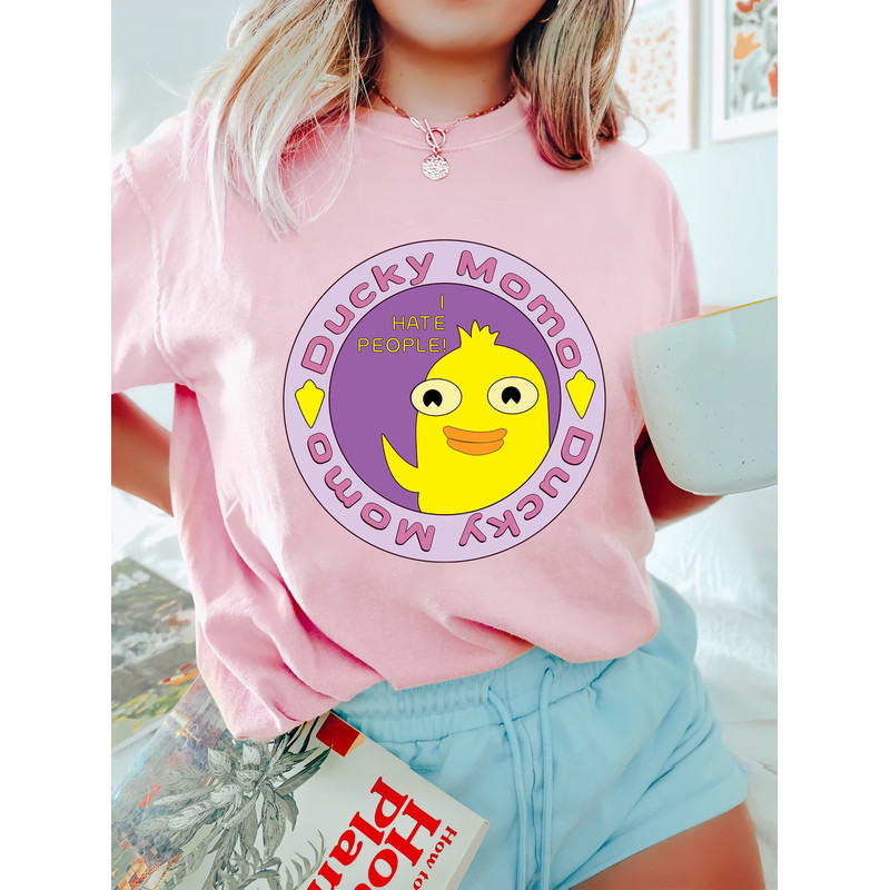 Vintage I hate people Ducky Momo Candace Comfort Color Shirt, Phineas And Ferb Funny Cartoon Disney T-Shirt, Disneyland Family Trip 2023 Tee - 1.jpg