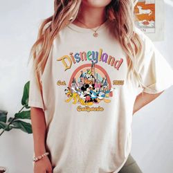 vintage disneyland 1955 california comfort shirt, mickey and friends shirt, disn