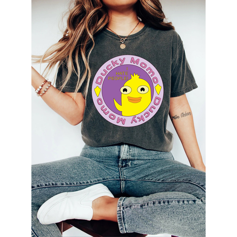 Vintage I hate people Ducky Momo Candace Comfort Color Shirt, Phineas And Ferb Funny Cartoon Disney T-Shirt, Disneyland Family Trip 2023 Tee - 5.jpg