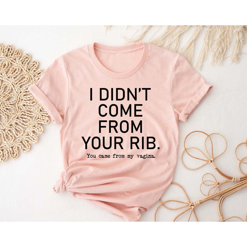 I Didn't Come From Your Rib Shirt, Pro Choice Shirt, Abortion Shirt, Woman Right T-Shirt, Feminist Shirt, Uterus Shirt, Feminist Shirt - 5.jpg
