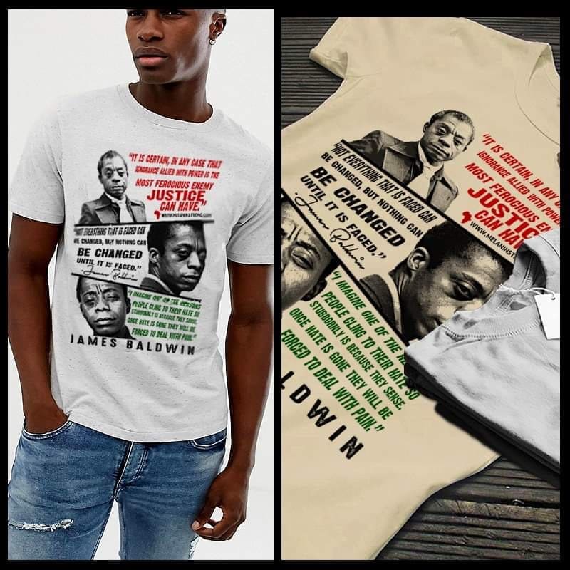 James Baldwin T-Shirt African American Civil Rights Activist Black History Tee - 1.jpg