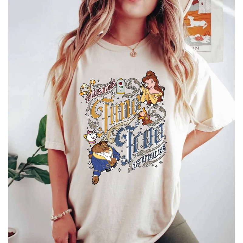 Vintage Tale as Old as Time Comfort ColorsĀ® Shirt, Beauty and The Beast Shirt, Belle Princess Shirt, Disney Princess Shirt,Disneyworld Shirt - 1.jpg