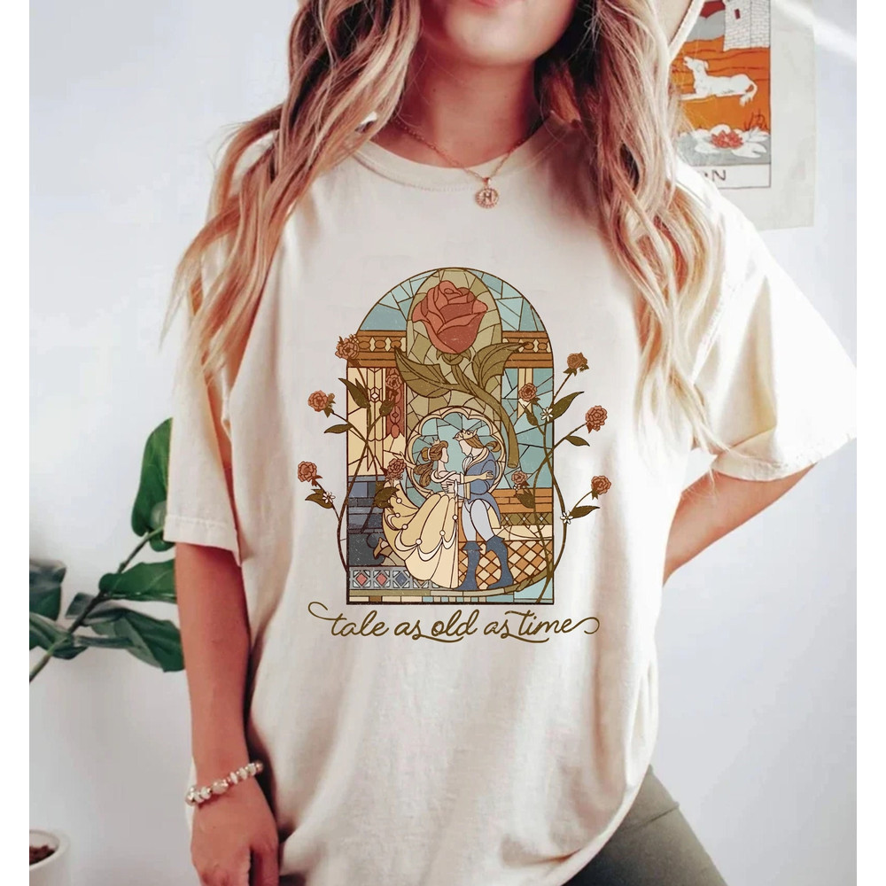 Vintage Tale as Old as Time Comfort ColorsĀ® Shirt, Beauty and The Beast Shirt, Belle Princess Shirt, Disney Princess Shirt,Disneyworld Shirt - 1.jpg
