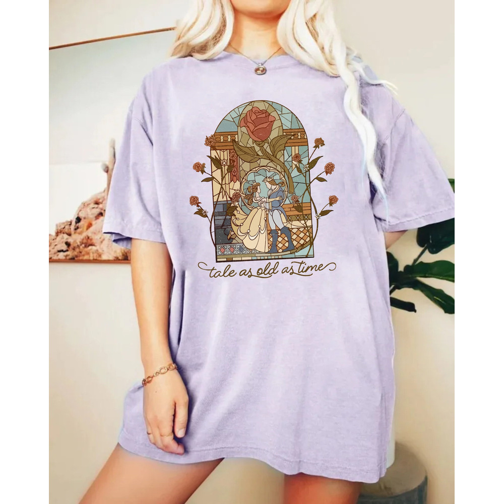 Vintage Tale as Old as Time Comfort ColorsĀ® Shirt, Beauty and The Beast Shirt, Belle Princess Shirt, Disney Princess Shirt,Disneyworld Shirt - 4.jpg