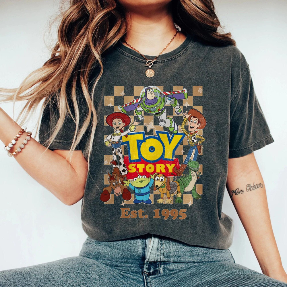 Vintage Toy Story Est 1995 Comfort ColorsĀ® Shirt, Disney Toy Story Shirt, Disney Friends Shirt, Disney World Shirt, Disney Family Shirt - 2.jpg