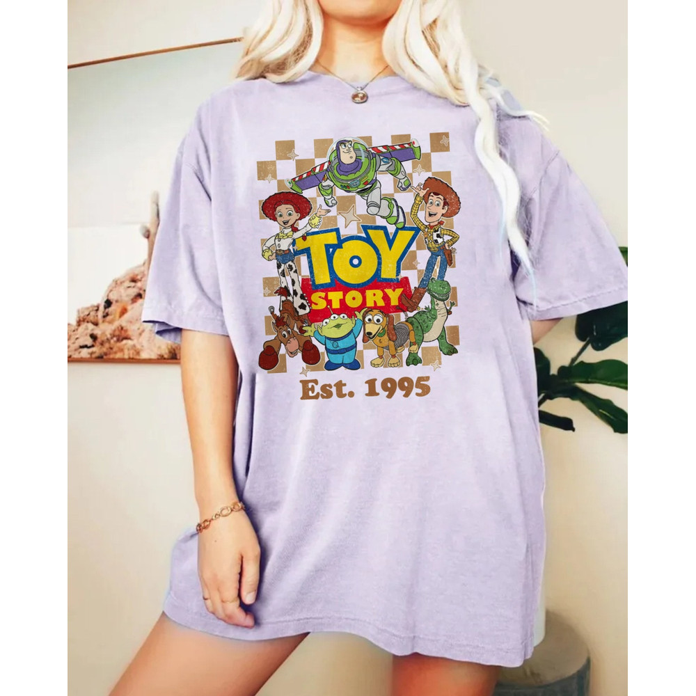 Vintage Toy Story Est 1995 Comfort ColorsĀ® Shirt, Disney Toy Story Shirt, Disney Friends Shirt, Disney World Shirt, Disney Family Shirt - 3.jpg