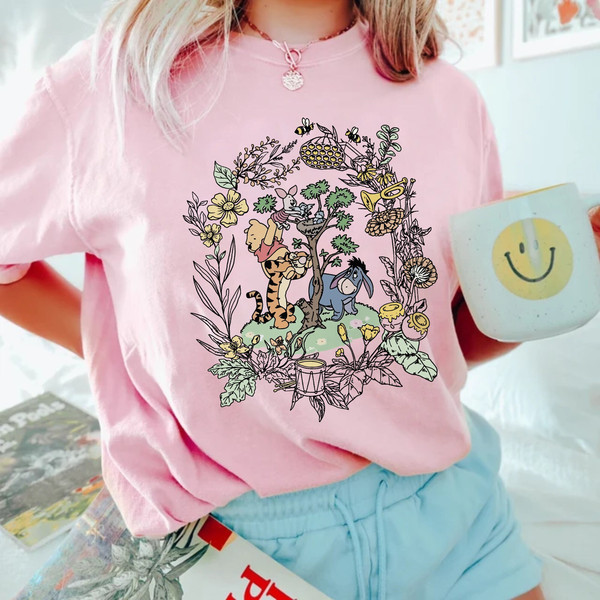 Winnie The Pooh Comfort Colors® Shirt, Vintage Pooh Bear Shirt, Disneyworld Shirt, Disneyland Shirt, The Pooh Shirt,Disney Family Trip Shirt - 3.jpg