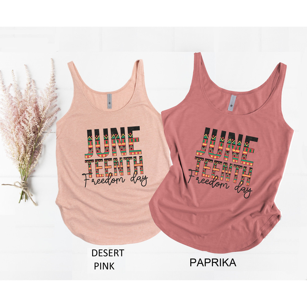 Juneteenth Freedom Tank Top, Juneteenth Tank Top, Black History Shirt, Afro American Gift, Freedom Shirt, Juneteenth Gift, Freeish Tank Top - 1.jpg