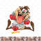 Looney Tunes Valentines Day Taz Tied Up WIth Love png, sublimation, digital download .jpg