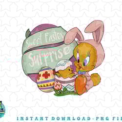 looney tunes tweety sweet easter surprise png, sublimation, digital download
