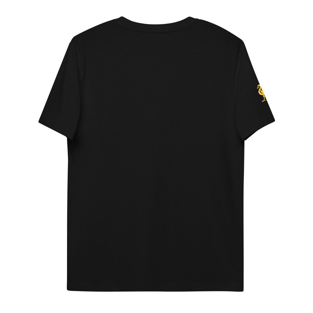 LFC Liverpool FC Black and Gold Unisex organic cotton t-shirt - 6.jpg
