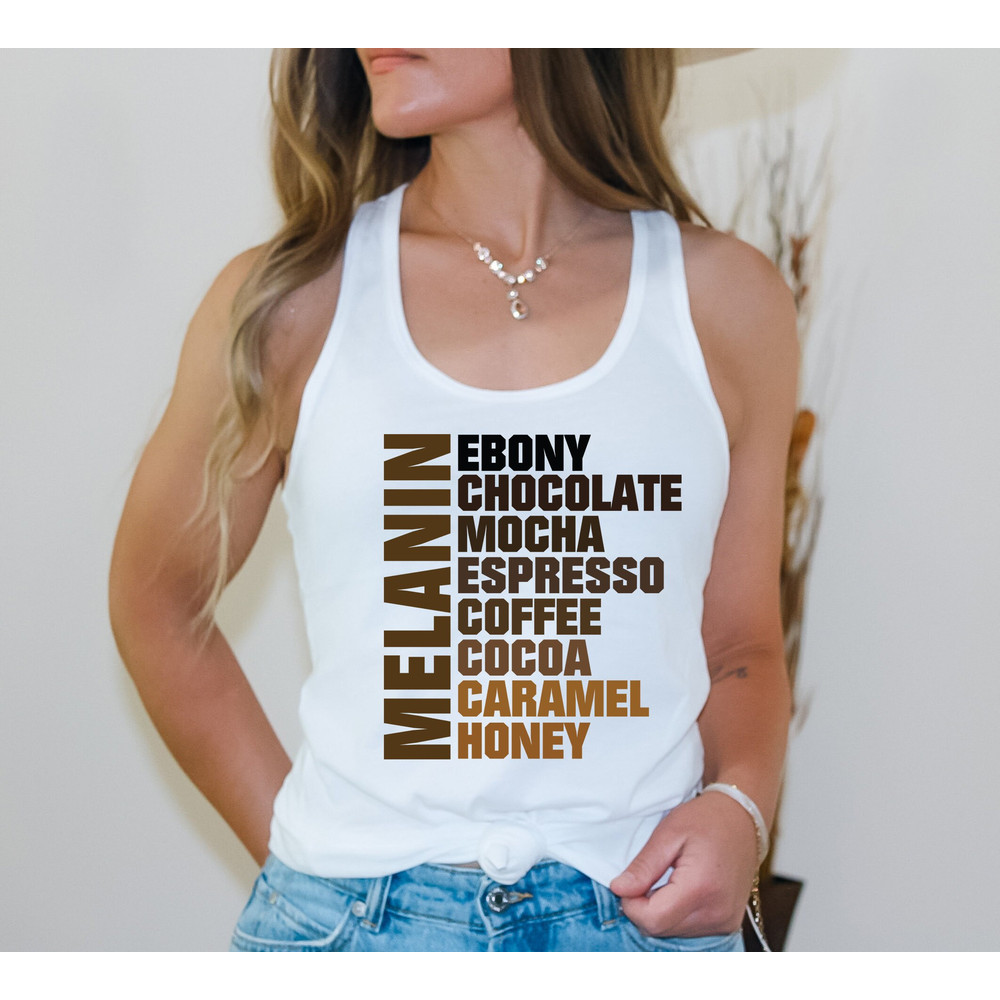 Melanin Shirt, Nubian Melanin Black Girl Shirt, Afro Woman Shirt, Black Queen Shirt, Ebony Chocolate Mocha Espresso Coffee Cocoa Caramel - 2.jpg