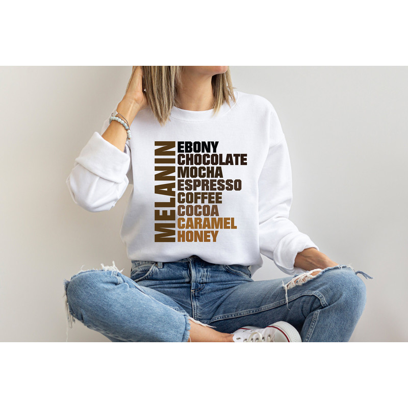 Melanin Shirt, Nubian Melanin Black Girl Shirt, Afro Woman Shirt, Black Queen Shirt, Ebony Chocolate Mocha Espresso Coffee Cocoa Caramel - 4.jpg