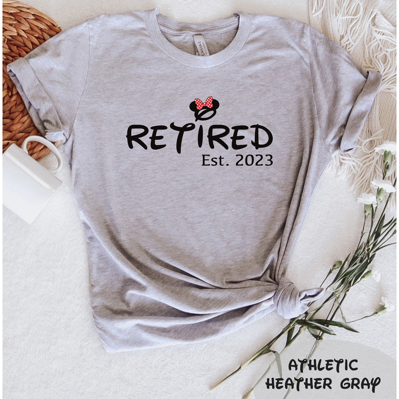 Minnie Retired Est 2023 T-Shirt, Cute Retirement Gift, Retiree Vibes Shirt, Trendy Retiree Gift, Funny Retirement Shirt, Minnie Shirt - 2.jpg