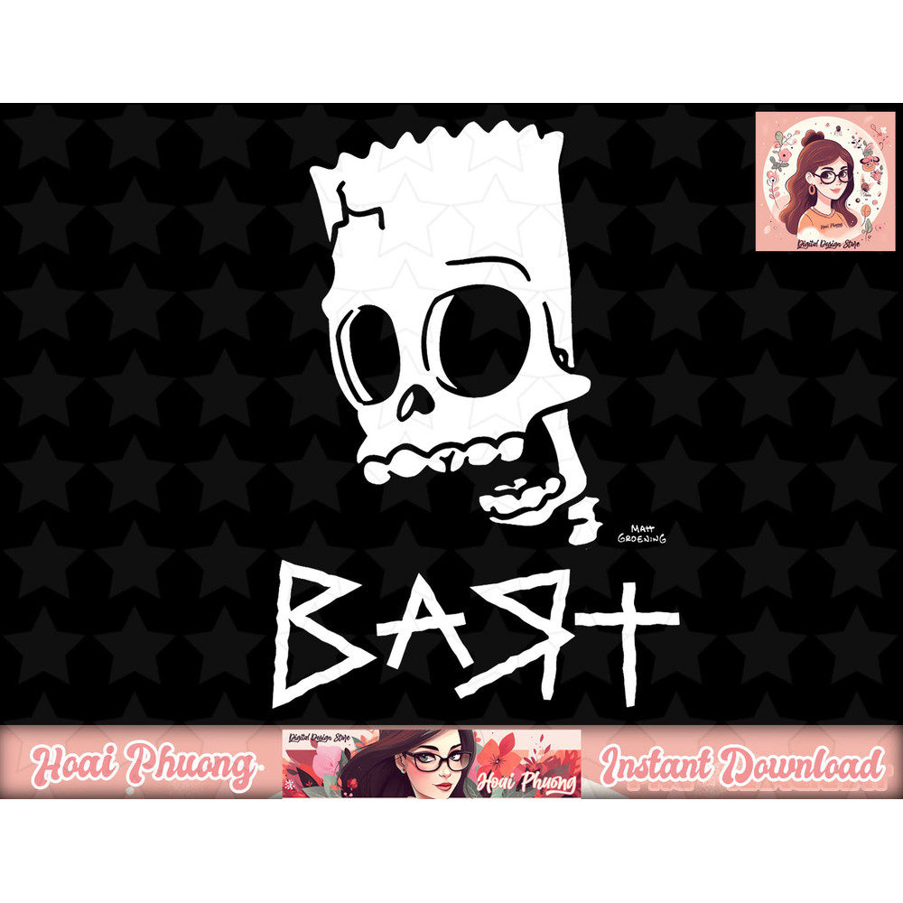 The Simpsons Bart Skeleton V2 png, instant download.jpg