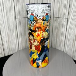 one piece anime tumbler, one piece anime skinny tumbler