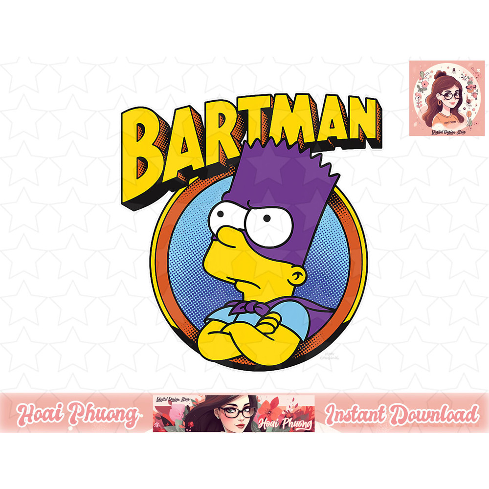 The Simpsons Bartman Hero Shot C2 png, instant download.jpg