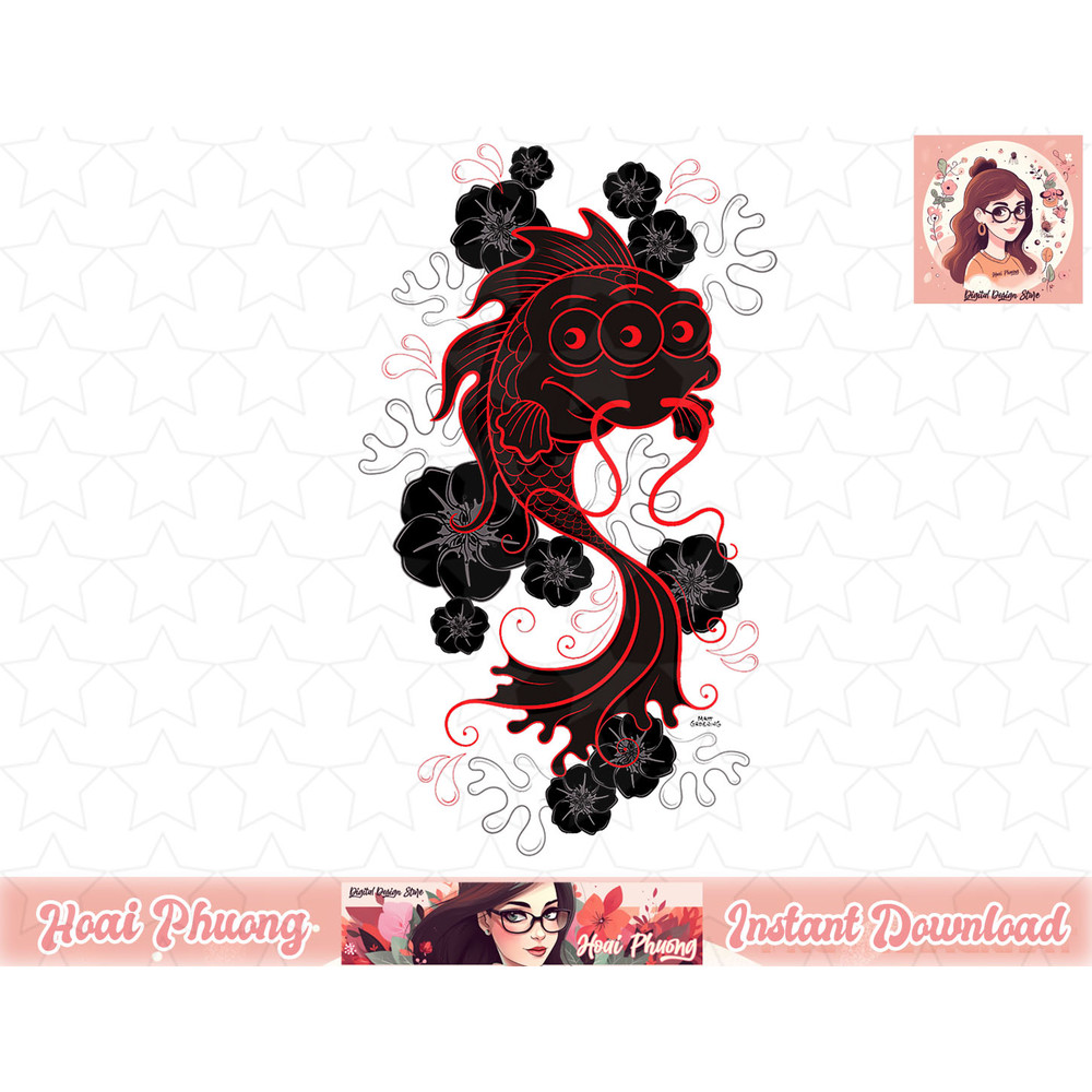 The Simpsons Blinky the Koi Fish png, instant download.jpg