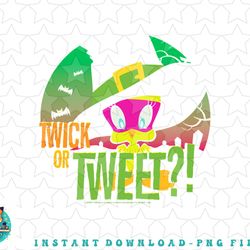 looney tunes tweety twick or tweet halloween png, sublimation, digital download