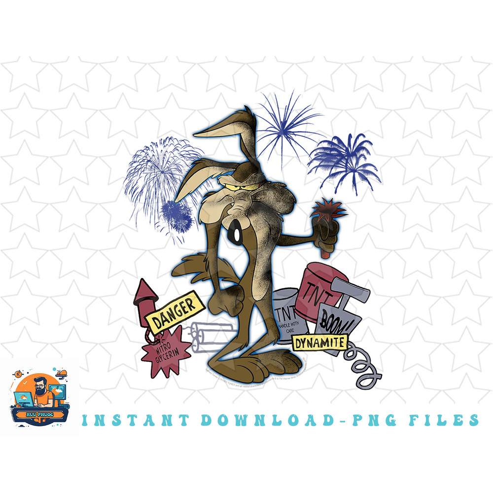Looney Tunes Wile E. Coyote Kaboom png, sublimation, digital download.jpg