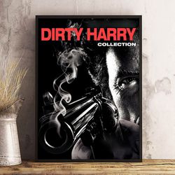 dirty harry poster, movie poster, film poster, wall art, wall decor, prints, home decor, harry callahan, when harry