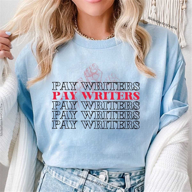 MR2462023144131paywritersshirtwgawritersstrikeshirtwgashirtwriterimage1jpg
