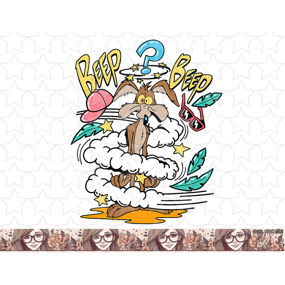 Looney Tunes Wile E. Coyote Beep Beep png, sublimation, digital download .jpg