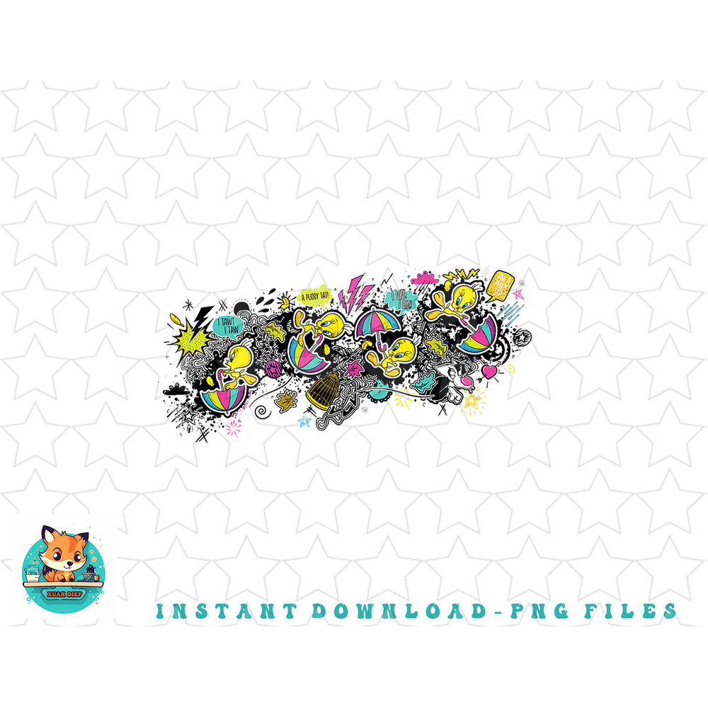 Looney Tunes Tweety Umbrella Escape png, sublimation, digital download.jpg