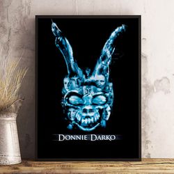 donnie darko poster, movie poster, film poster, wall art, wall decor, prints, home decor, mystical creatures unmasked