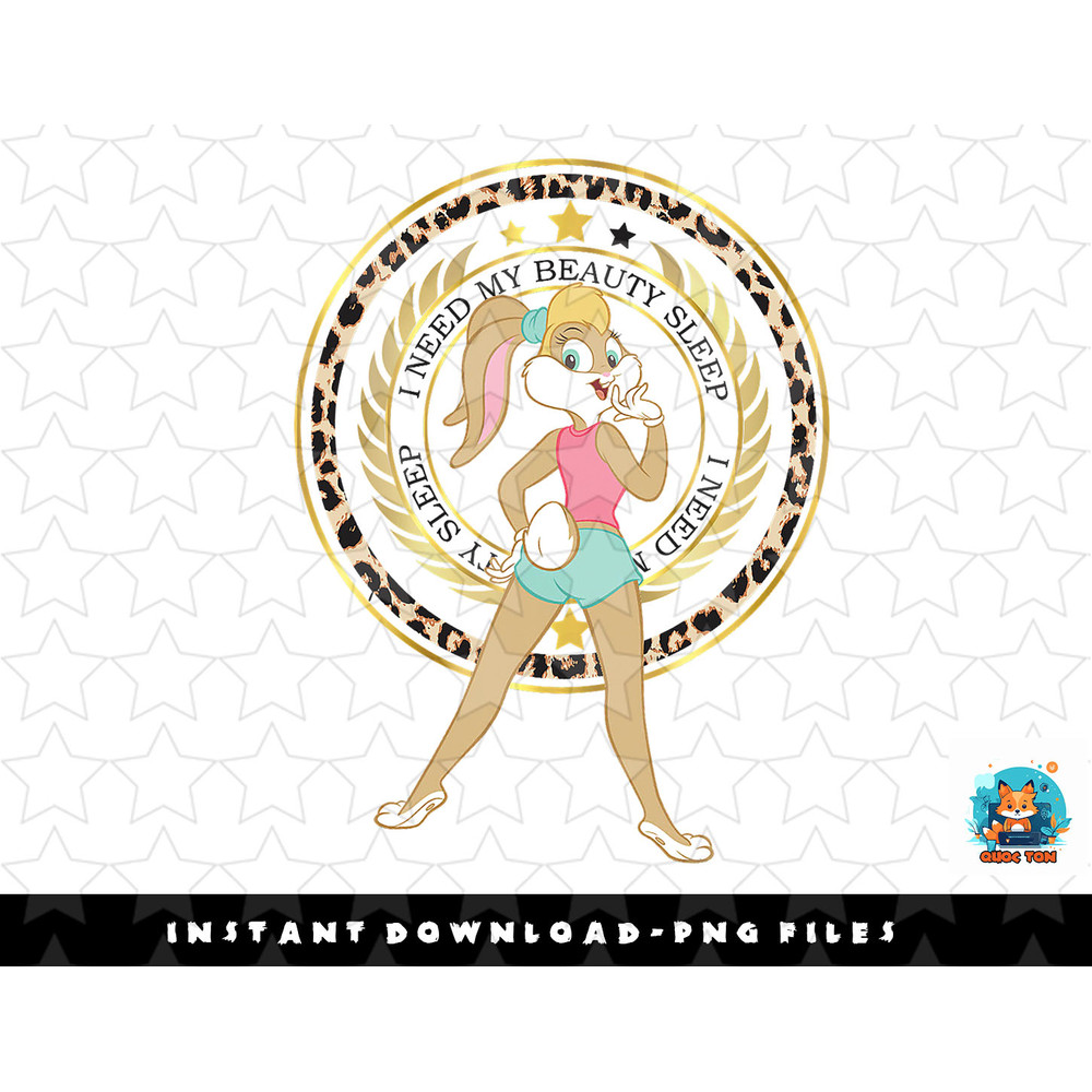 US Looney Tunes Lola Bunny Beauty Sleep 01 LIGHT png, sublimation, digital download.jpg