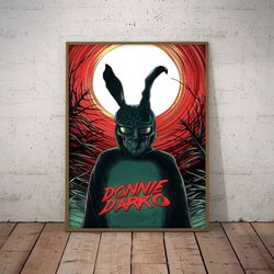 donnie darko poster, movie poster, film poster, wall art, wall decor, prints, home decor, beasts within the shadows
