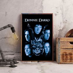 donnie darko poster, movie poster, film poster, wall art, wall decor, prints, home decor, creatures of dark destiny