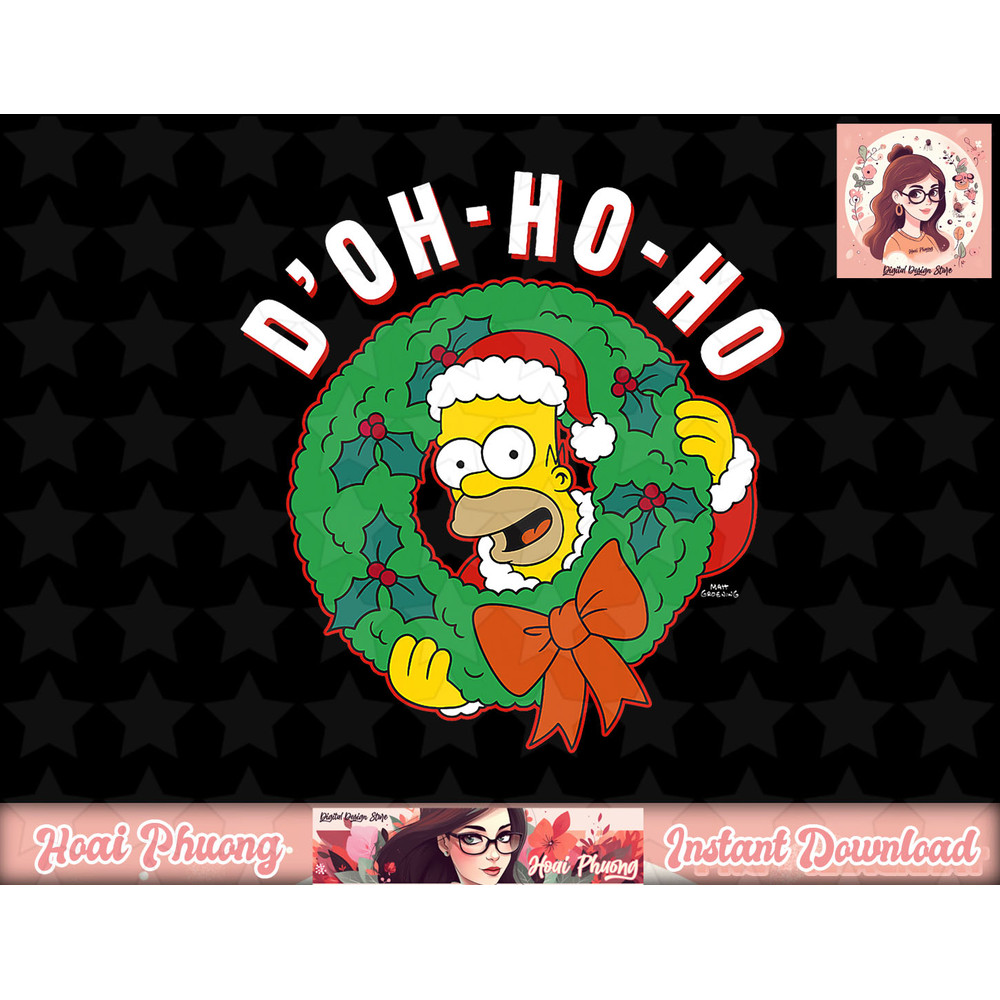 The Simpsons Christmas Homer D Oh-Ho-Ho png, instant download.jpg