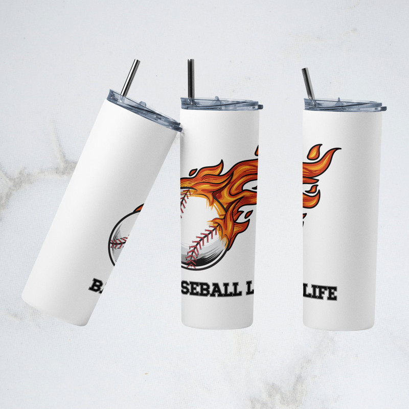 Baseball Tumbler, Baseball Skinny Tumbler, Baseball Enthusiast Tumbler.png