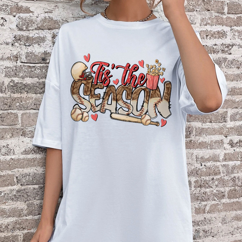 Baseball Tis The Season Shirt, Mom Baseball Shirts, Baseball T Shirt, Mom Baseball Tee, Softball Mom, Baseball Lover Shirt, Game Day Hoodie - 3.jpg