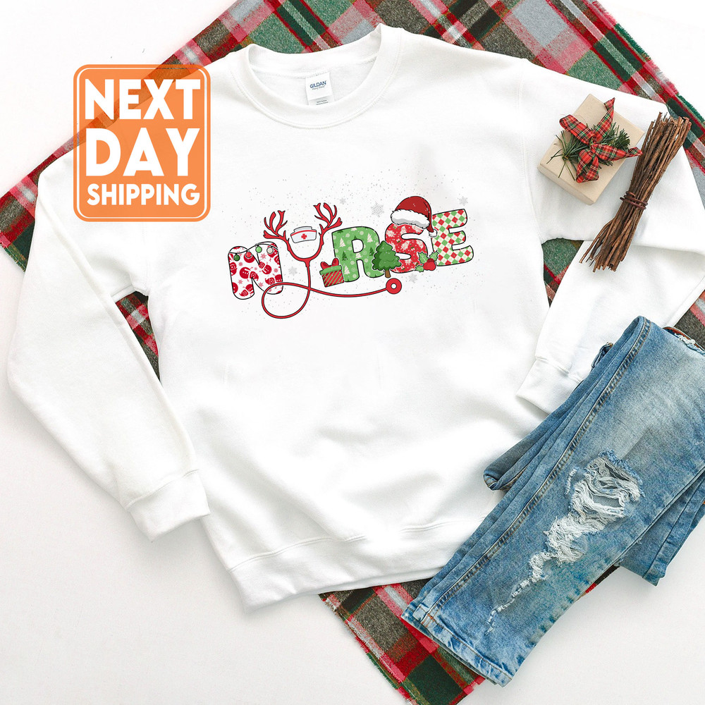 Best Christmas Gift For Nurse Sweatshirt, Nicu Nurse T-shirt, Nurse Life Christmas Shirt, Christmas Er Nurse Crewneck Hoodie - 3.jpg