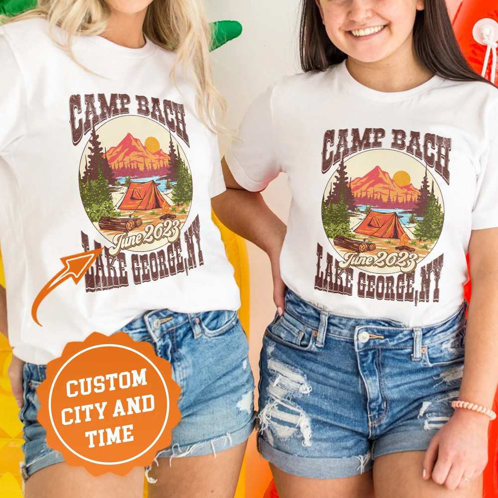 Camp Bachelorette Shirts, Camping Bachelorette Party Shirts, Camp Bach Tee, Custom Name Bridal Party Gift, Camping Bridal Party Shirts - 3.jpg
