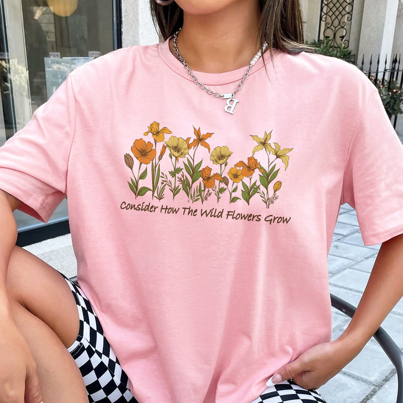 Christian Sweatshirt, Wildflower Shirt, Consider How The Wild Flowers Grow, Flower Hoodie, Floral Women's Christian, Gift For Christian - 4.jpg