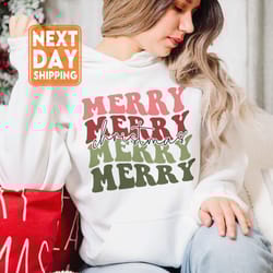 christmas crewneck sweatshirt, merry christmas shirt, retro christmas tee, oversized