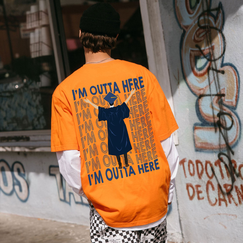 Class Of 2023 Sweatshirt, 2023 Graduation Shirt, Class of 2023 Tee, Graduate Crew Shirts, Senior 2023 Gift, Graduation Gift, I’m outta here - 3.jpg