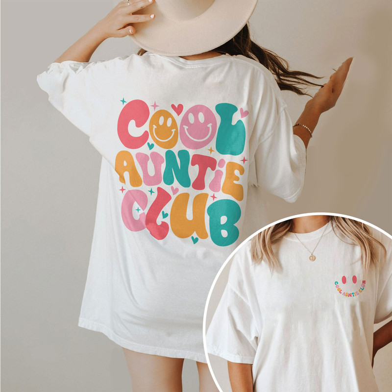 Cool Auntie Club Sweatshirt, Aunt Shirt, Cool Aunts Club Shirt, Aunt Gift, Aunt Pregnancy Reveal, Sister Gifts, Auntie Sweatshirt - 3.jpg