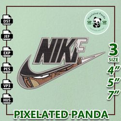 nike zoro embroidery design file, one piece anime embroidery design, machine embroidery design file, instant download