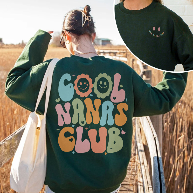 Cool Nanas Club Shirt, Cool Grandmas Club T-Shirt, Grandma Sweatshirt, Nana Shirt, Grandma Shirt Gift, Shirt For Mother, Nana Sweatshirt - 6.jpg