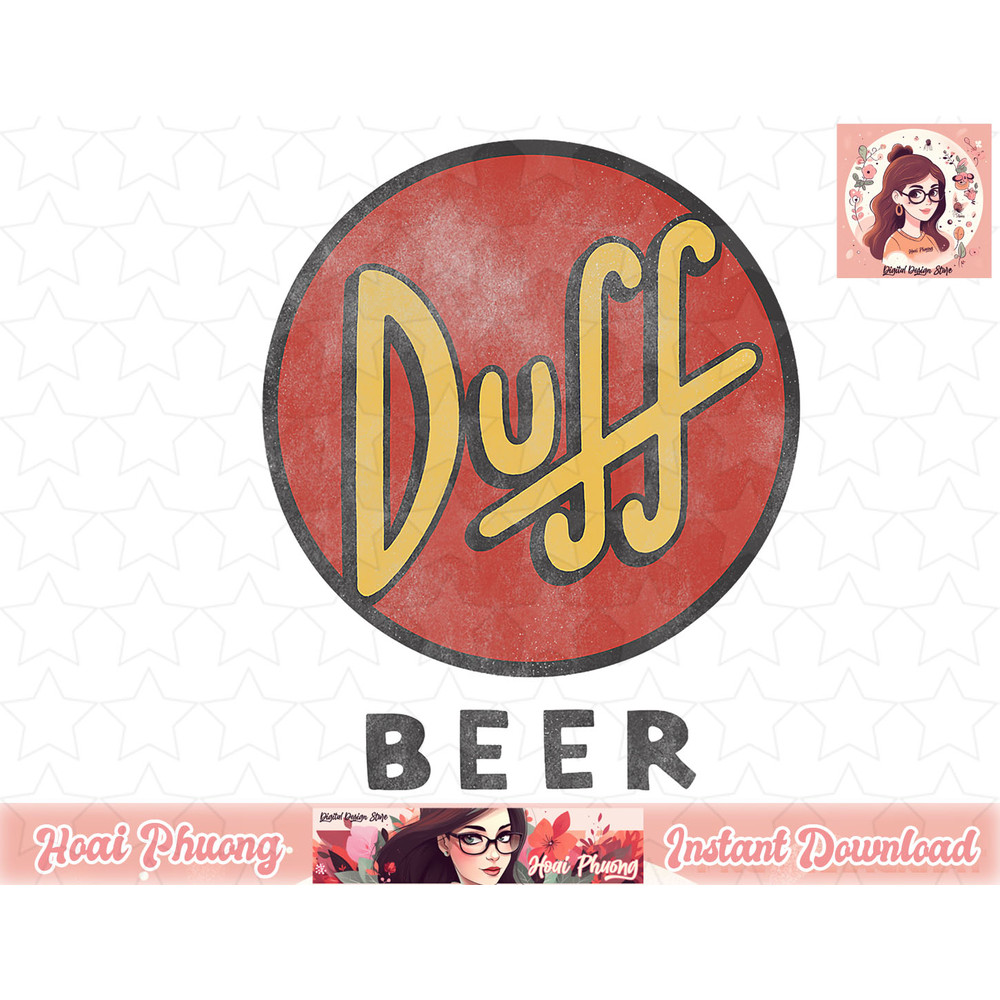 The Simpsons Duff Beer Circle Logo V1 png, instant download.jpg