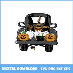 halloween truck gnomies svg, truck svg, gnomies svg, pumpkin svg, halloween svg, ai digital file