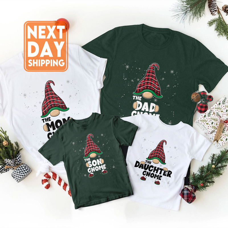 Custom Matching Christmas Family Gnome Sweatshirt, Funny Christmas Holiday Family Tee, Mom Dad Baby Toddler Kid Gnome Hoodie, Christmas Gift - 3.jpg