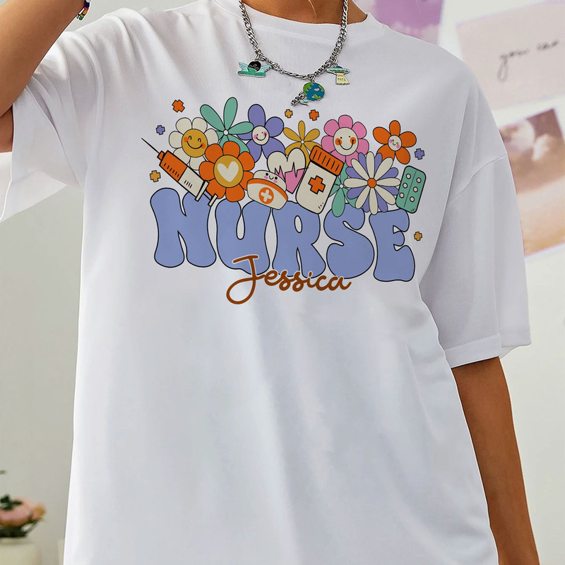 Custom Nurse Shirt, Personalized Nursing Tshirt, RN Shirt, Personalized Nurse RN, Cna, Bsn, Rrt, Nurse Gift, Nurse Graduation Gifts - 1.jpg