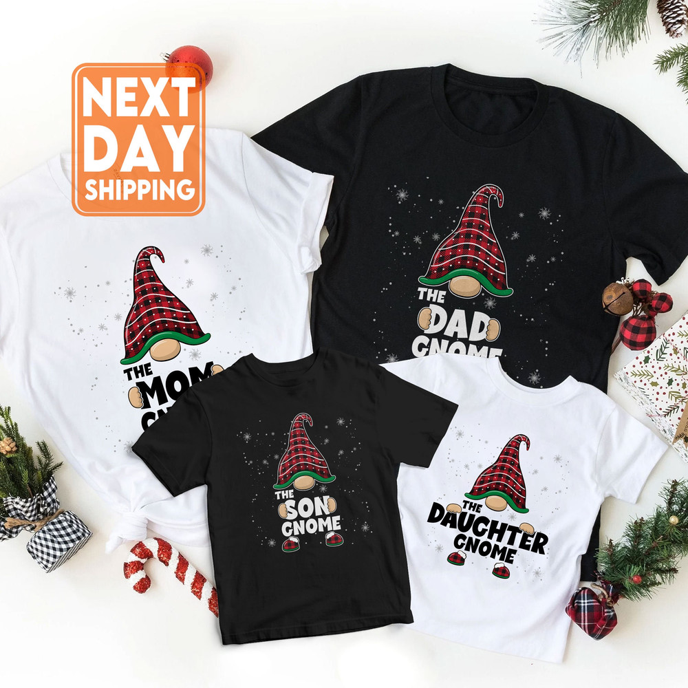 Custom Matching Christmas Family Gnome Sweatshirt, Funny Christmas Holiday Family Tee, Mom Dad Baby Toddler Kid Gnome Hoodie, Christmas Gift - 4.jpg