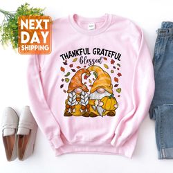 cute gnomes couple with pumpkin spice fall yall autumn gnome sweatshirt, thanksgiving