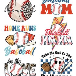 baseball svg sublimation bundle game day vibes retro baseball mom sports mama softball sport lover leopard shirt design